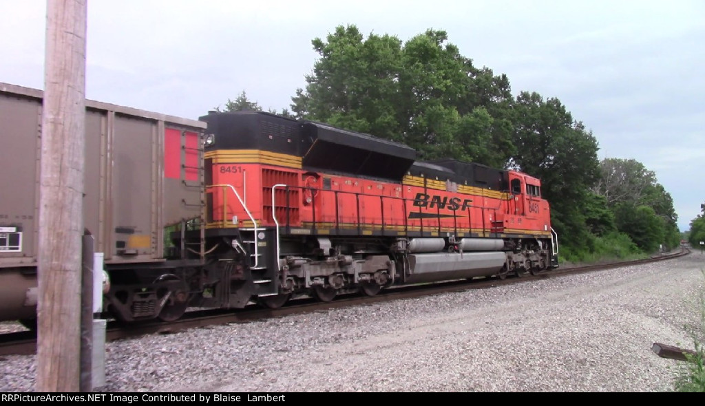 BNSF coal train DPU